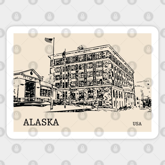 Alaska USA Sticker by Lakeric